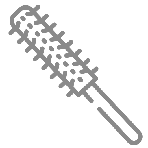 Curly comb (monochrome) Icon