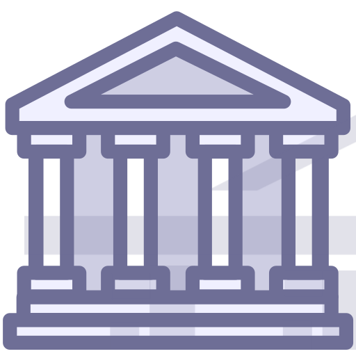 Banks, governments, departments, houses, buildings Icon