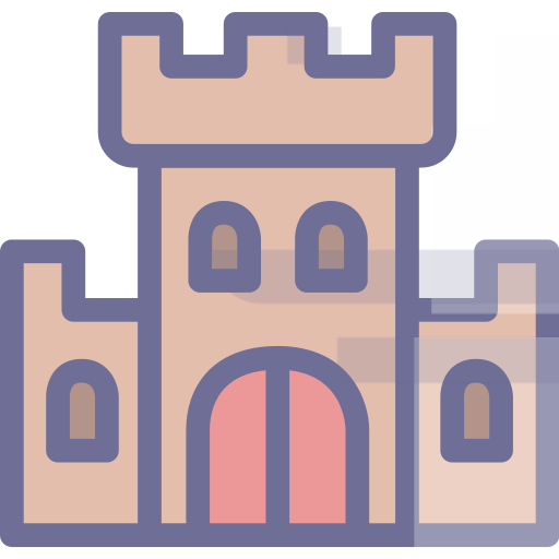 Walls, castles, cities, buildings, houses Icon