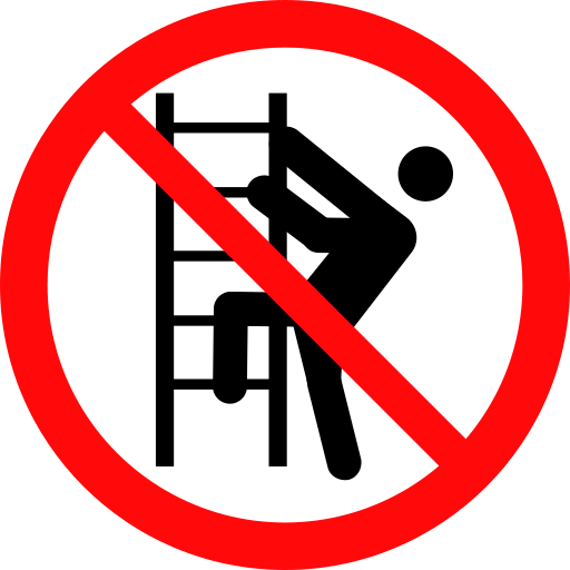 No Climbing Icon