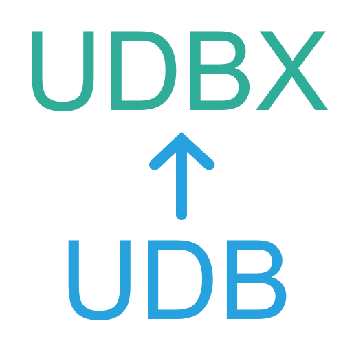 UDB to udbx Vector Icons free download in SVG, PNG Format