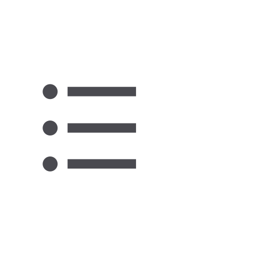 Symbol list Icon