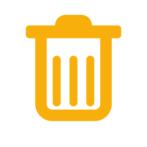 Linear delete trash can Icon