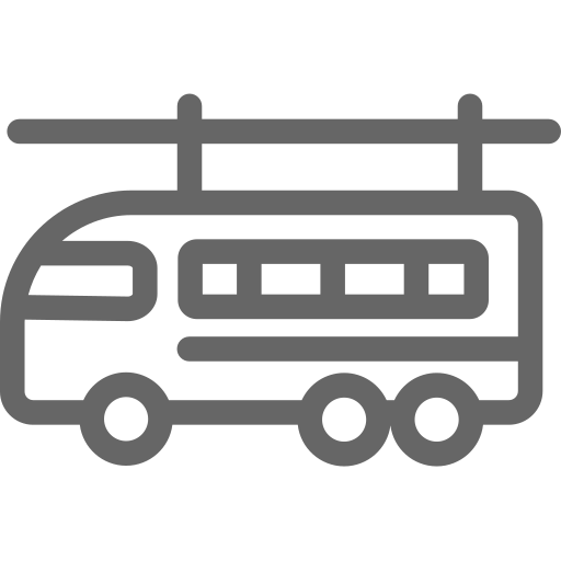 Tram electric bus Icon