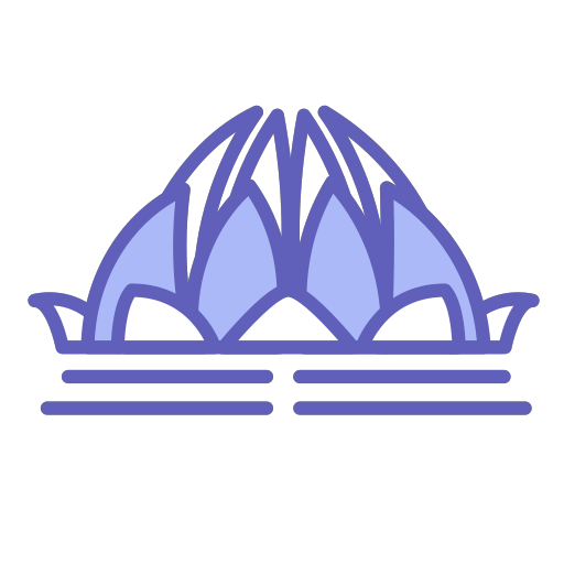 Indian Lotus Temple Icon