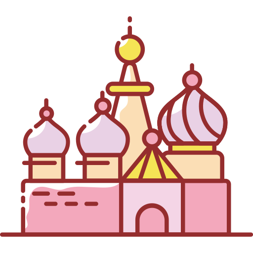 Red square of Russia Icon