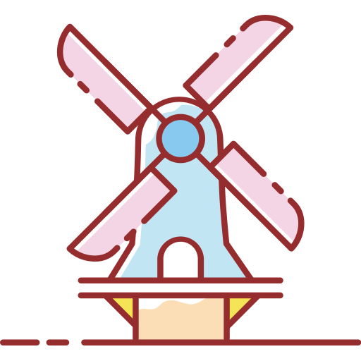 Windmill in Holland Icon