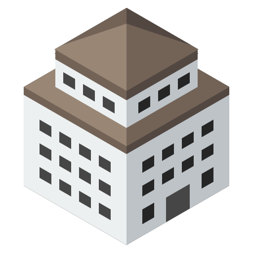 Flatt3d-Building Icon