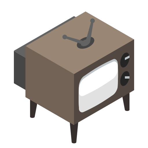 Flatt3d-Television Icon
