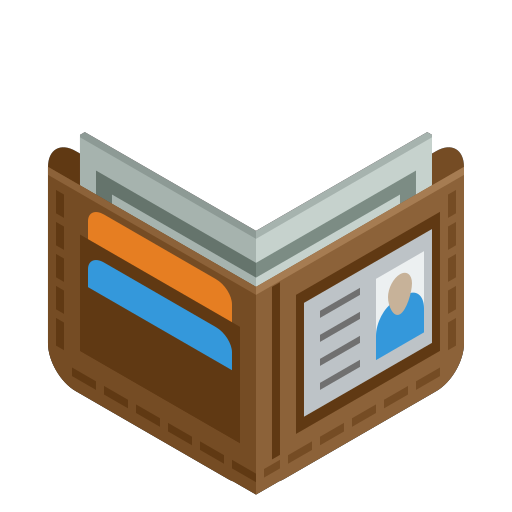 Flatt3d-Wallet Icon