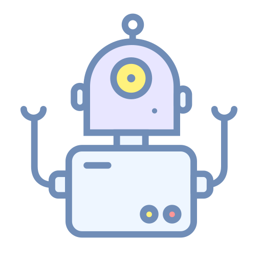 Artificial intelligence robot Icon