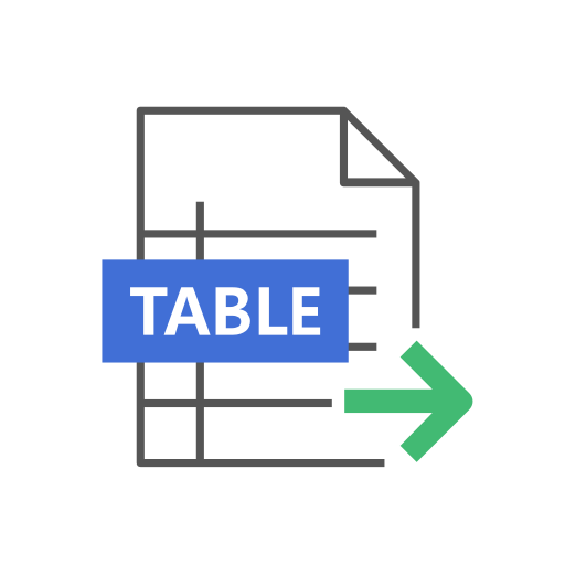Table output Icon