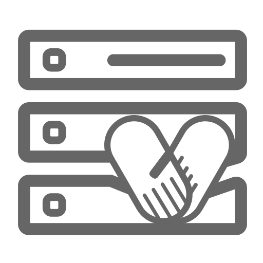 Data external cooperation Icon