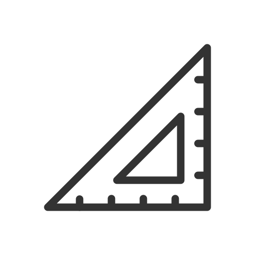 Triangular ruler Icon