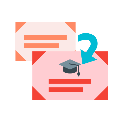 Previous students apply for graduation approval Icon