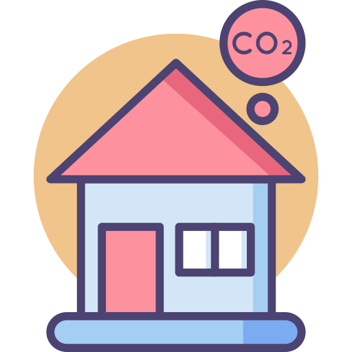 Household Carbon Footprint Icon