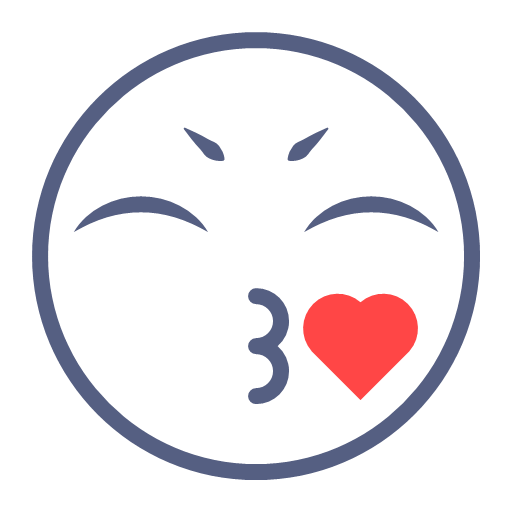 Kissing expression Icon