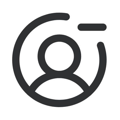 UserCircleMinus Icon