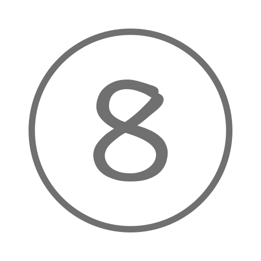 8_ round_ Number 8 Icon