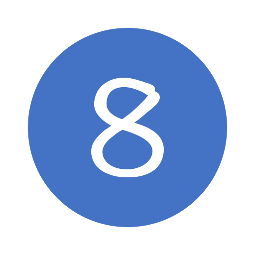 8_ round_ solid_ Number 8_ by_ climei Icon