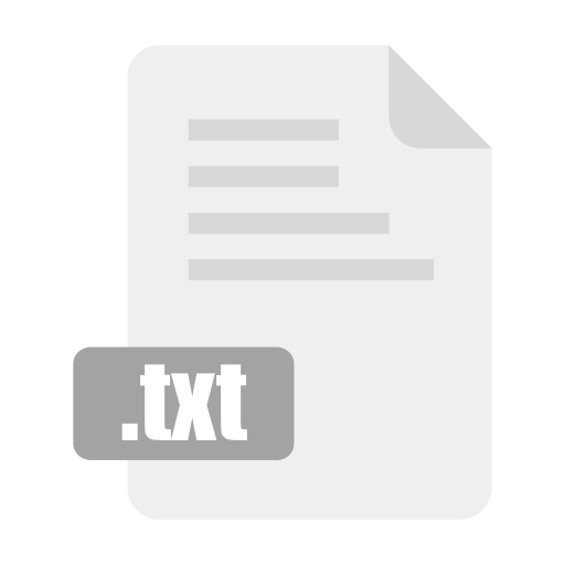 File type - text Icon