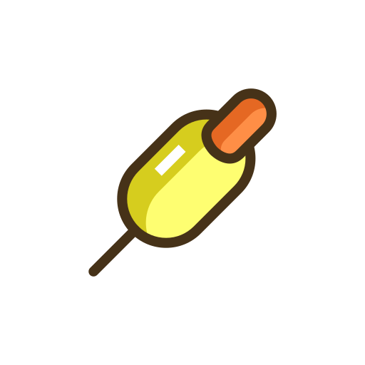 Corn Dog Vector Icons free download in SVG, PNG Format