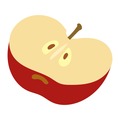 Facial red apple Icon