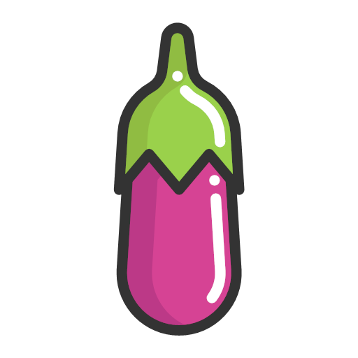 Aubergine eggplant Icon