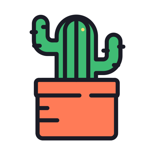 Flower shop potted plants Icon