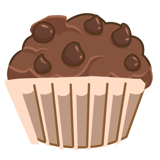 Chocolate Chips Muff Icon