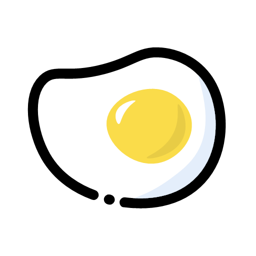 3D sunny side up eggs PNG, SVG