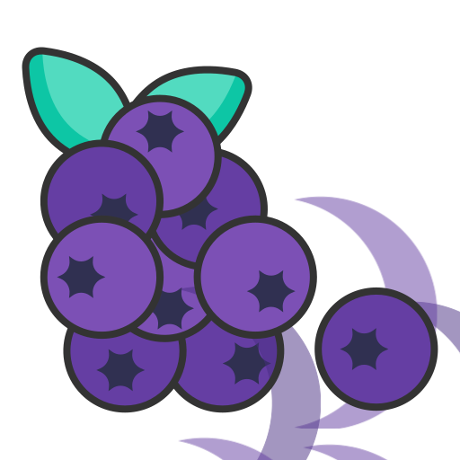 Linear Blueberry Icon