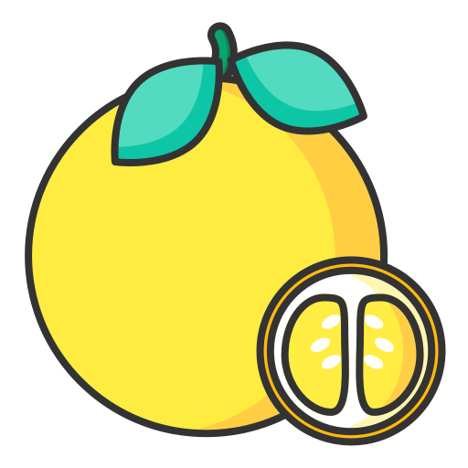 Linear grapefruit Icon