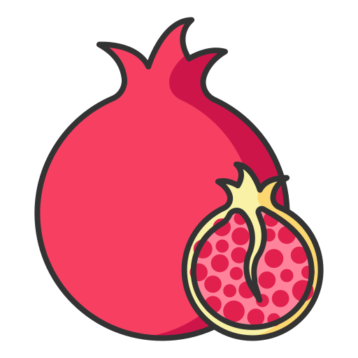 Linear pomegranate Icon