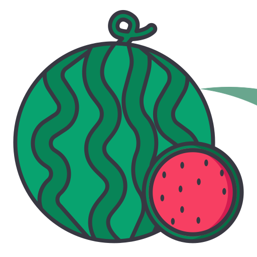 Linear watermelon Icon