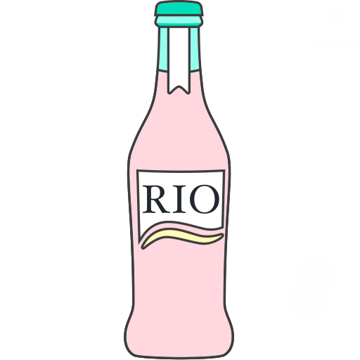 Bottle cocktail Rio peach Icon