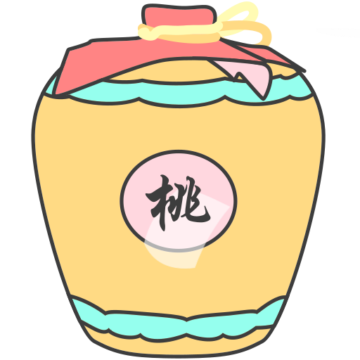 Wine bottle - Peach Blossom wine Icon