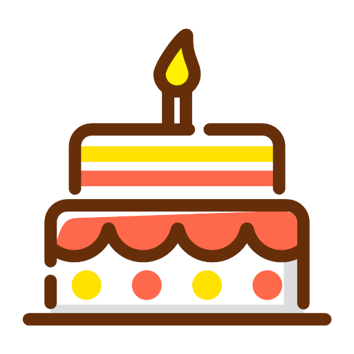 Free Birthday cake Icon - Download in Line Style
