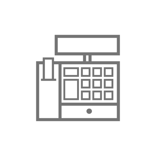 Cash register monochrome Icon