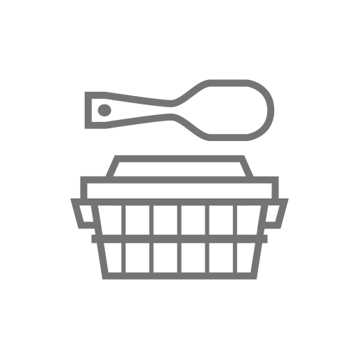 Monochrome rice bowl Icon