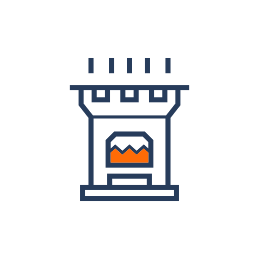 Oven color Icon