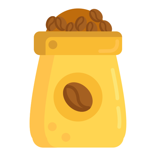 Bagged coffee beans Icon
