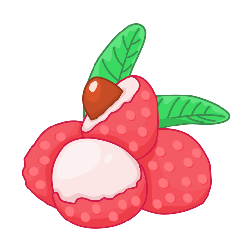 Litchi in Tiantian fresh fruit store Icon