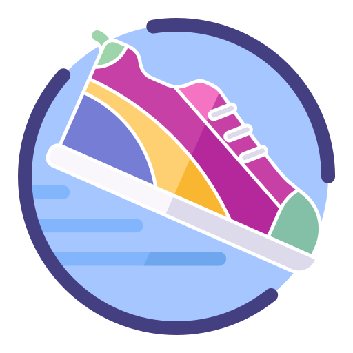 Linear running Icon