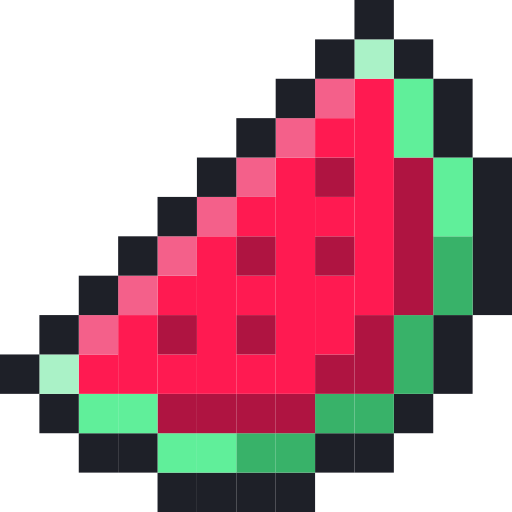 Pixel_ watermelon Icon
