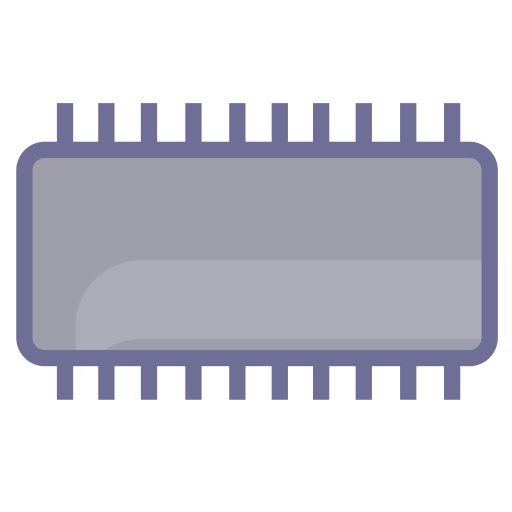 Chip, chip, integrated block Icon