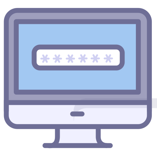 Computer, computer, password Icon
