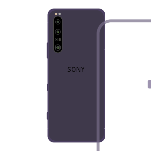 Mobile phone - Sony Xperia 1 III - back Icon
