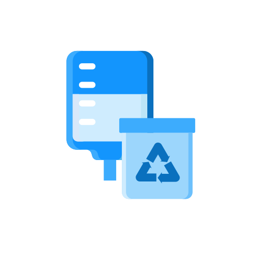 Blood bag recycling Icon