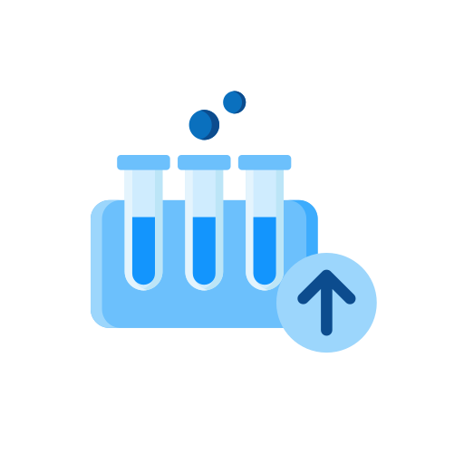 Send out the test sample Icon